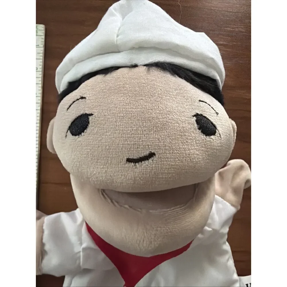 Kaplan Early Learning Kids Hand Puppet Chef Pretend Play 12 Inches